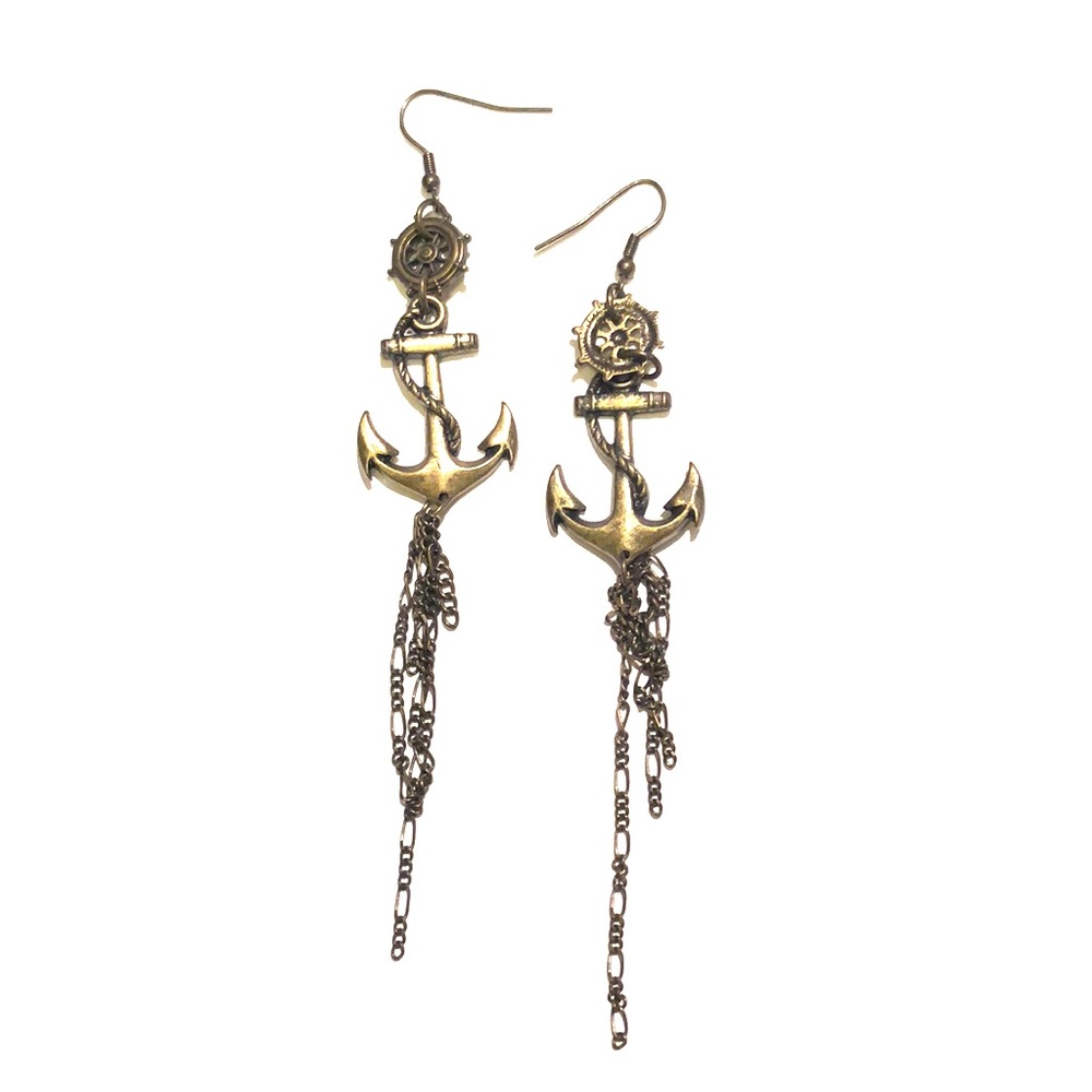 Anchor earrings